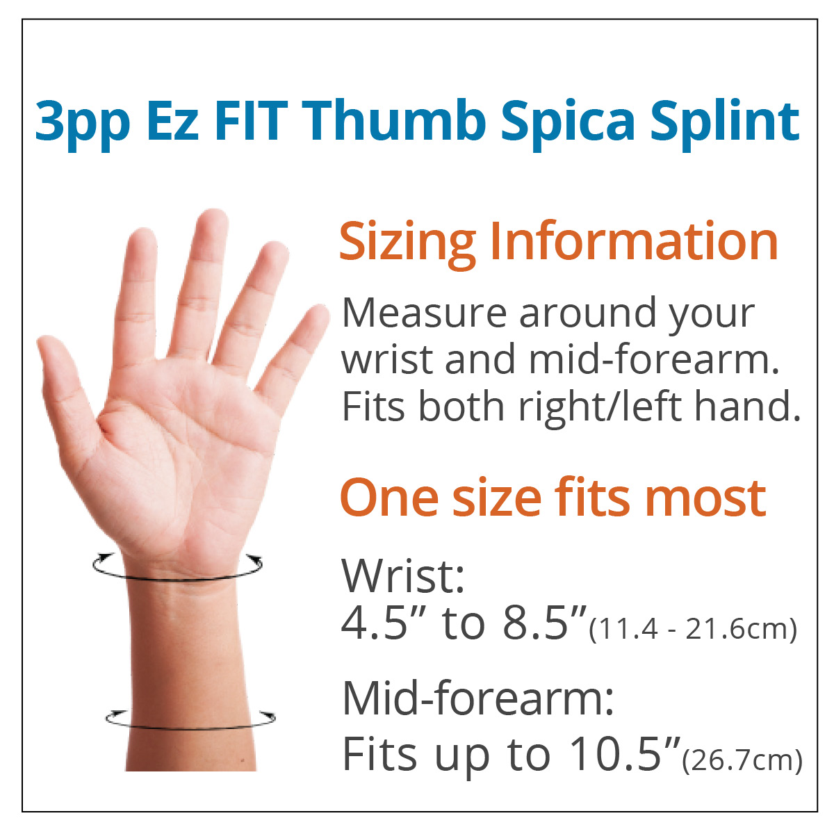 Adjustbale Thumb Spica Splint